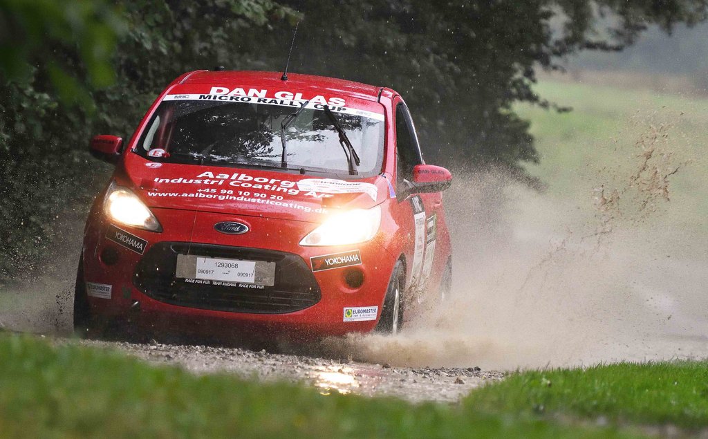 Benny og Thomas Kudahl har gode udfordringer i deres Ford Ka 2